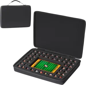 Toy Storage Case Compatible with Teenymates Party Animal Mini Figures Set.holds 46 Mini Figures & 5" x 7" Puzzle.(CASE ONLY) (Black)