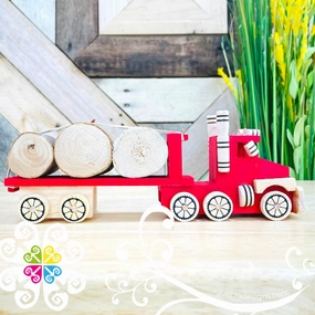 Trailer Wood Truck - Wood Car Toy