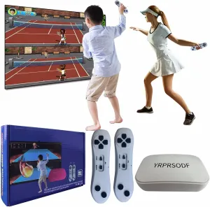 TV Game Console Built in 883 Games, Retro Video Game Machine with 2.4G Wireless Handheld Gamepad Somatosensory Control, HDMI USB Plug and Play, Kid & Adult Interactive& Puzzle Game,Grey