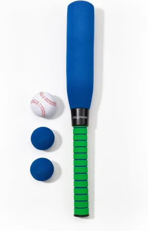Ultra Soft 22 Inch Kids Foam Baseball Bat Toys with 4 Balls Gift for Children Toddlers Boys Girls Age 3-5-8 Outdoor Indoor Sport T Ball Game Playing,Blue