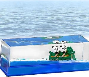 Unsinkable Ship in a Bottle - One Piece Ship Model in a Box, Anime Ship Drift Bottle Toy for Boys Girls, Desk Decoration and Paperweight Gift (D), JDKJAA2024