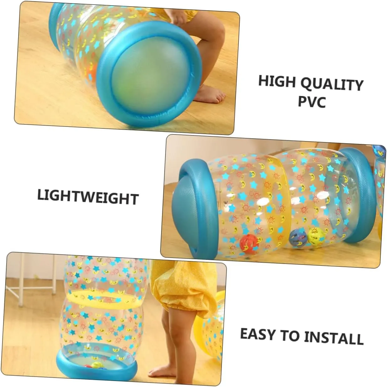 UPKOCH Inflatable Crawling Roller Toy for Safe Material Lightweight Design for Muscle Training and Coordination Skills Portable Crawling Practice Equipment