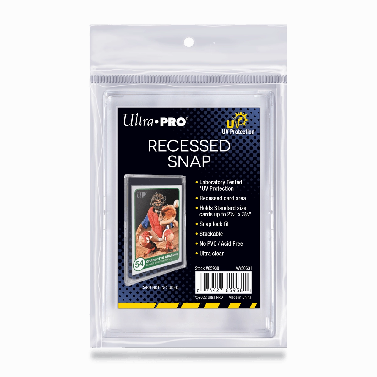 UV Recessed Snap Card Holder