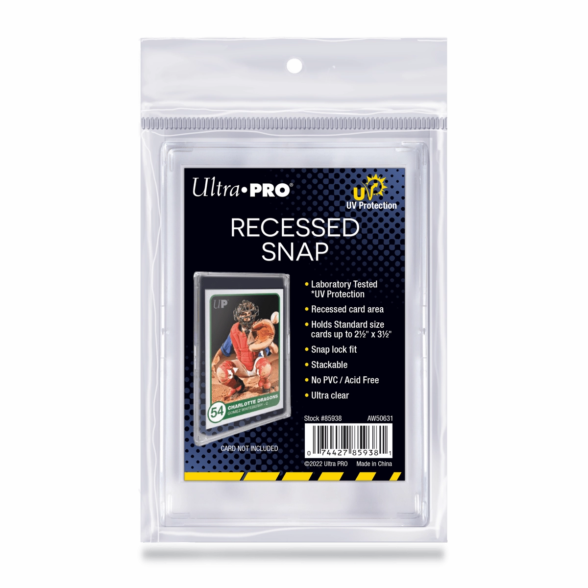 UV Recessed Snap Card Holder