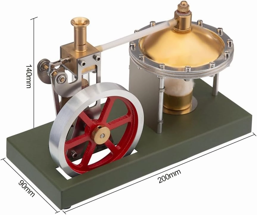 V-01 Vertical Steam Engine with Spherical Boiler   SG-01 Steam Generator & LED Street Lamp Scene Model Set for Physical Science Experiment Display