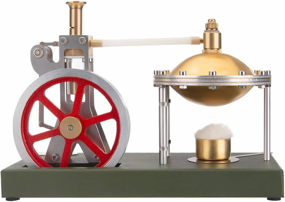 V-01 Vertical Steam Engine with Spherical Boiler   SG-01 Steam Generator & LED Street Lamp Scene Model Set for Physical Science Experiment Display