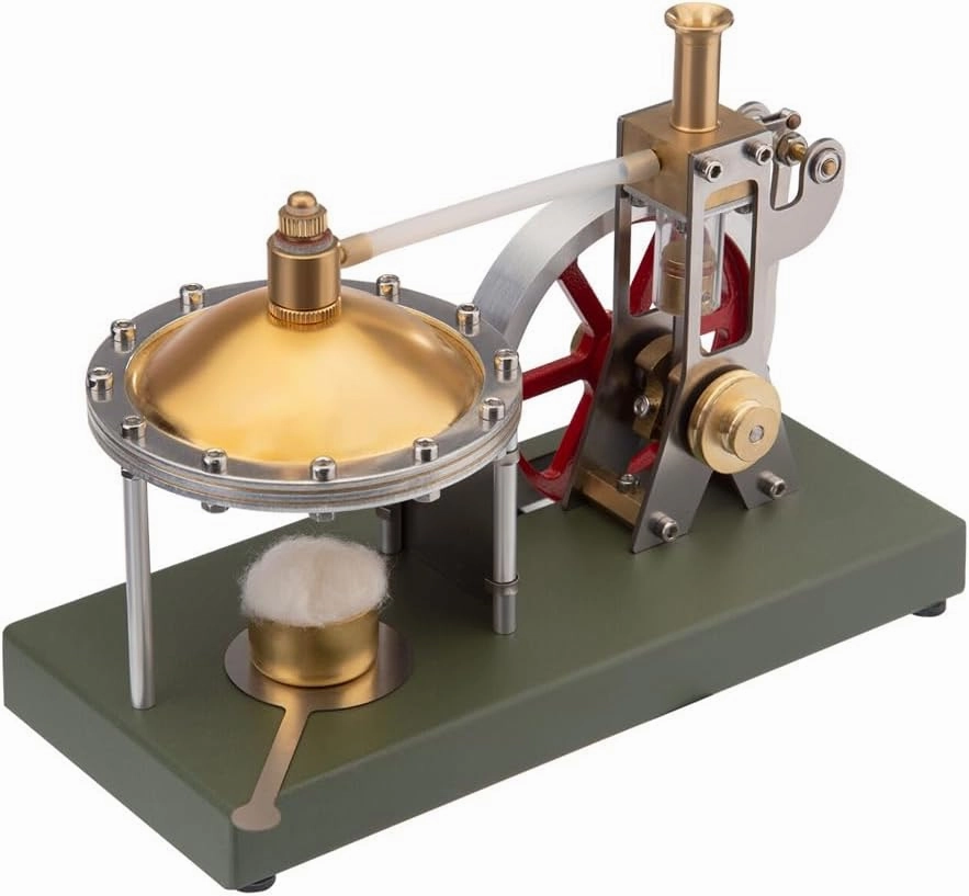 V-01 Vertical Steam Engine with Spherical Boiler   SG-01 Steam Generator & LED Street Lamp Scene Model Set for Physical Science Experiment Display