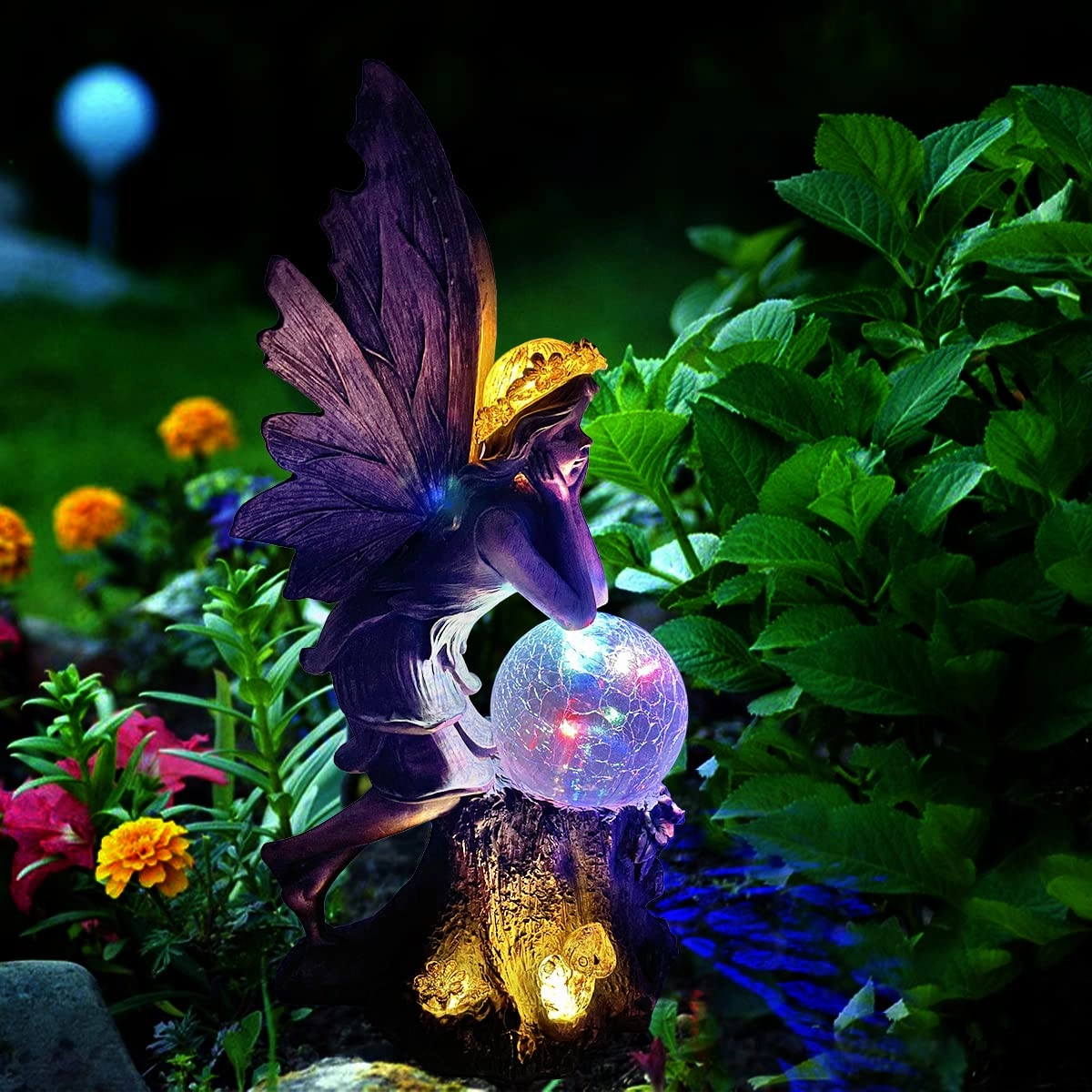 Vintage Fairy Angel Garden Statues with Solar Lights