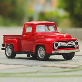 Vintage Mini Diecast  Truck Christmas Metal Farmhouse Decorative Tabletop Storage