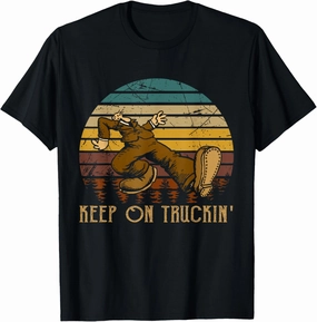 Vintage Styles 70s Music Retro Cars Truck - Keep On Truckin' T-Shirt