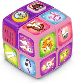 VTech - Princess Adventure Cube, Interactive & Talking Magic Cube, Puzzle & Speed Game, Castle Birthday Toy, Gift for Children Aged 4 to 8, Includes Hand Strap & Animal Poster