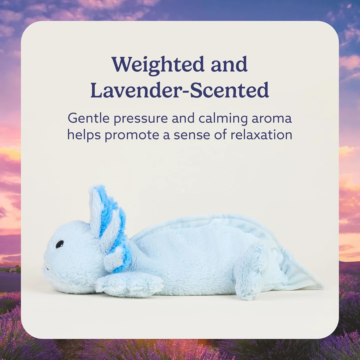 warmies Microwavable & Weighted Stuffed Animals, Blue Axolotl - Heated Stuffed Animal Plushie for Warmth & Comfort - Cute Soft Plush Toys for Adults & Children (Boys, Girls, Babies & Toddlers)