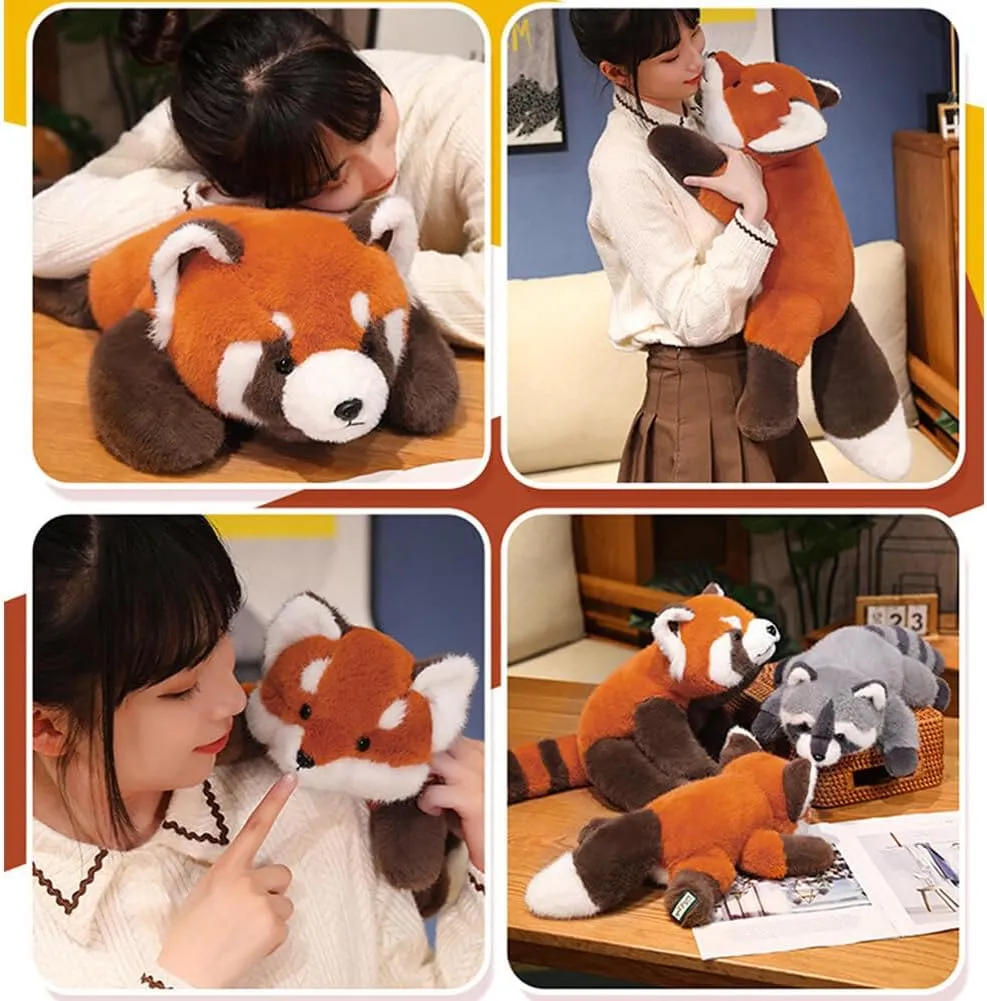 Weighted Red Panda Stuffed Animal, 25 in Cute Plush Toy, Super Soft Plush Pillow, Sleeping Cushion for Boys Girls, Birthday Gifts