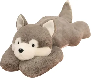 Weighted Stuffed Animals, 29.5in 6.2lbs Weighted Husky Stuffed Animal Toy Cute Husky Plush Pillow for Adults Boys Girls