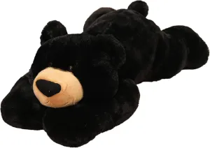Weighted Stuffed Animals, 3.3 lbs Weighted Bear Stuffed Animal Toy Black Bear Plush Throw Pillow Gifts for Boys Girls, 19.6 inch