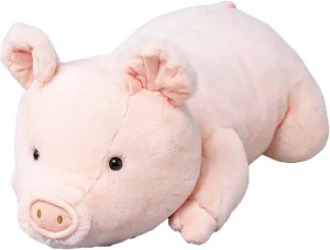 Weighted Stuffed Animals, 5lbs Weighted Pig Stuffed Animal Pink Pig Plush Animals Hugging Pillow Toy for Kids and Adults, 25.2 inch