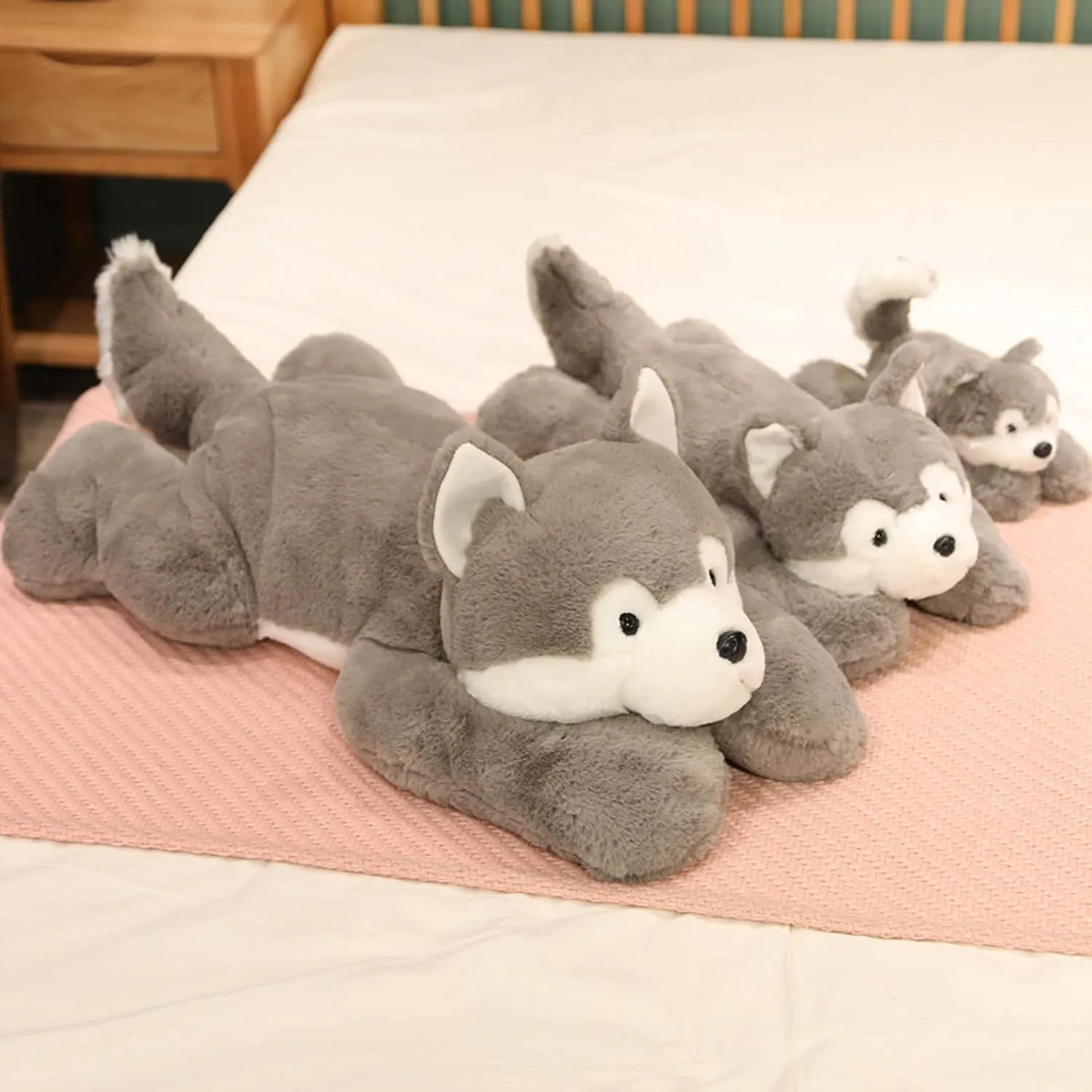 Weighted Stuffed Animals, Weighted Husky Stuffed Animal Toy Cute Husky Plush Pillow for Adults Boys Girls, 11.8in