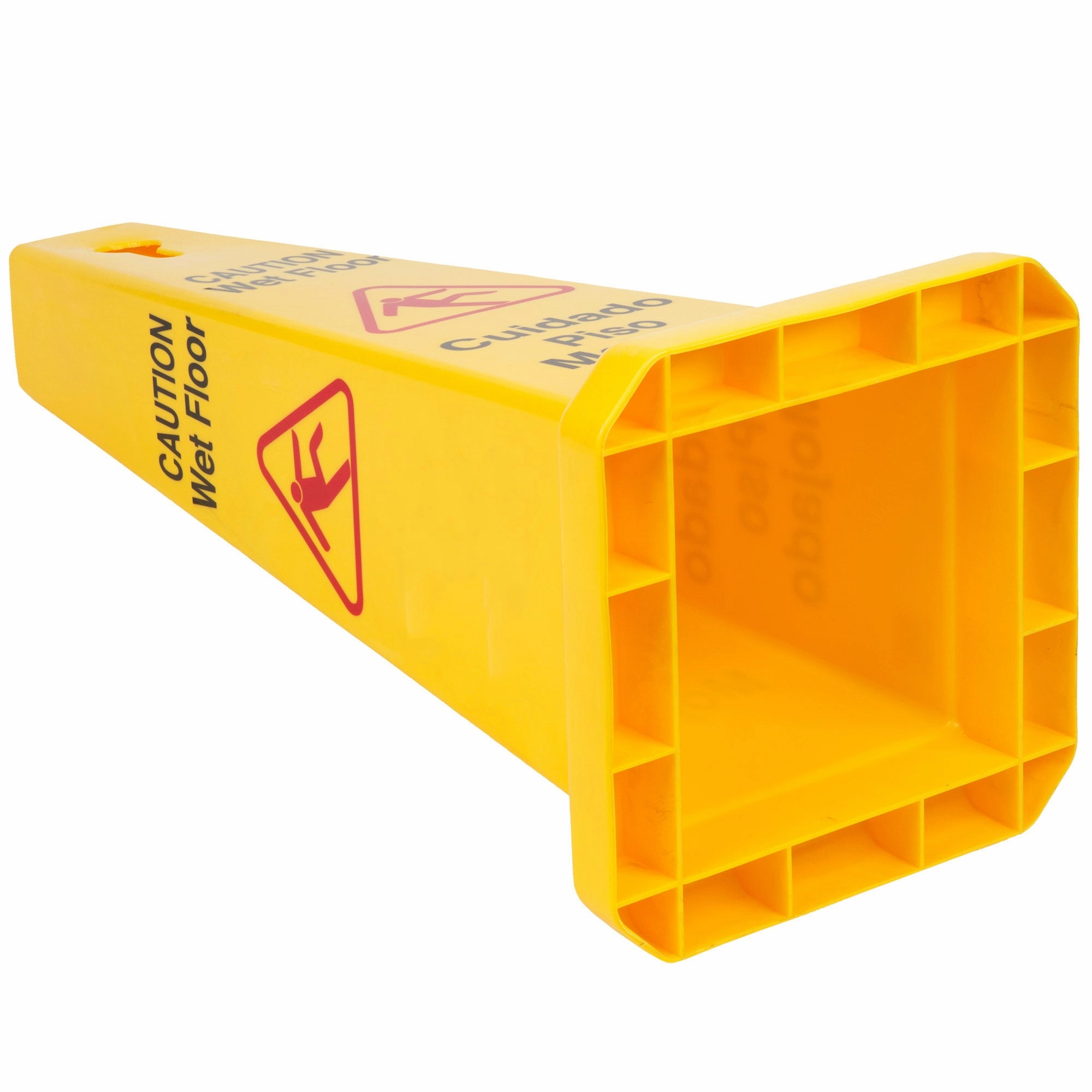 Wet Floor Cone Caution Safety Sign Yellow Hazard Slippery Cleaning Warning 117cm