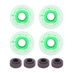 Wheel 78A 60x45mm HighElastic Skateboard Flash Wheel PU Filling for Longboard Cruiser Board(Green )