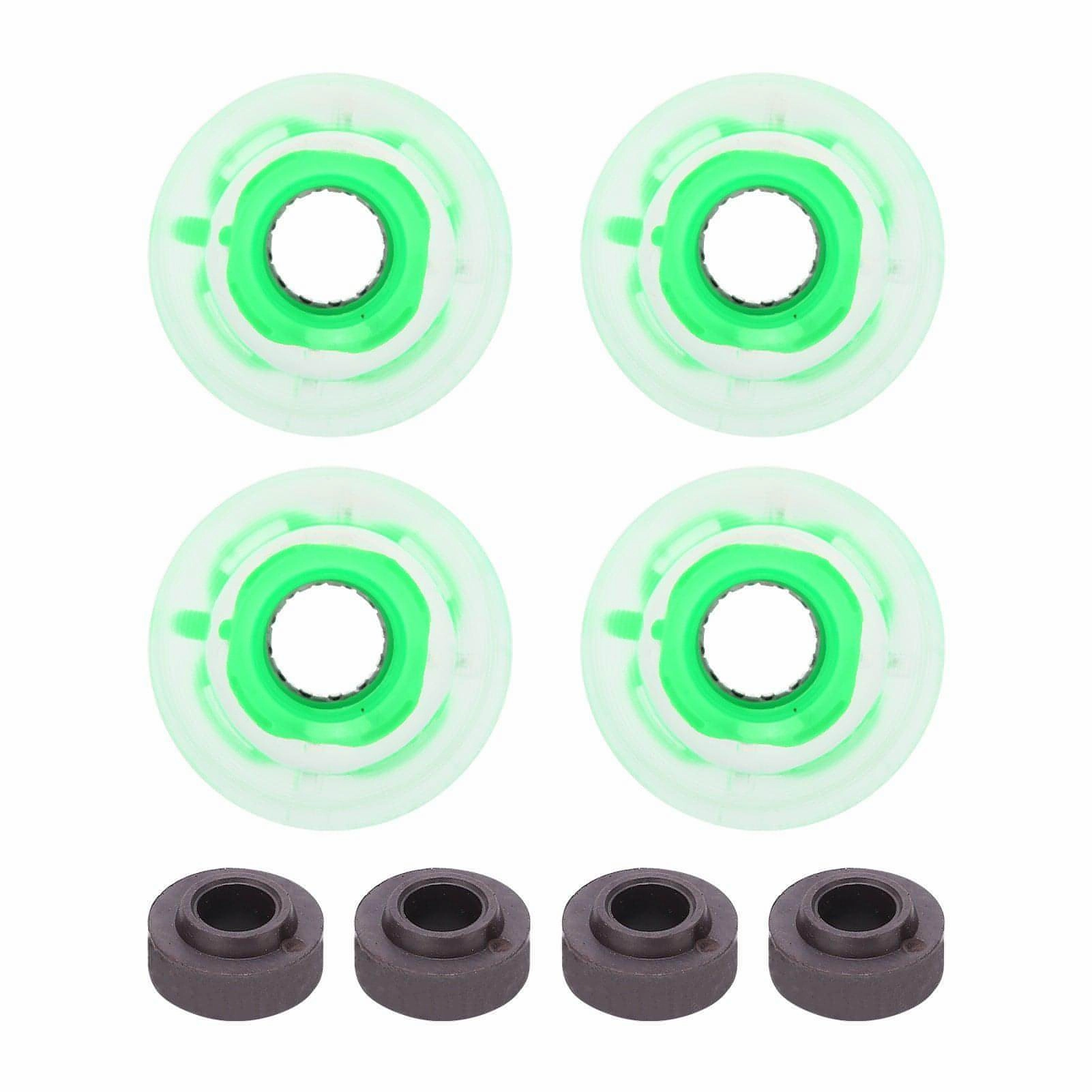 Wheel 78A 60x45mm HighElastic Skateboard Flash Wheel PU Filling for Longboard Cruiser Board(Green )