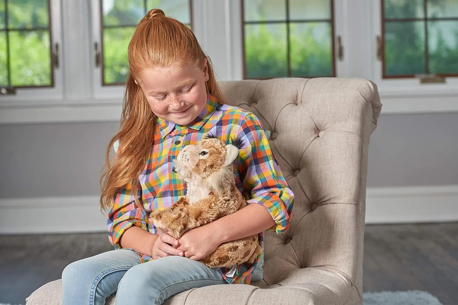 Wild Republic Lynx Plush, Stuffed Animal, Plush Toy, Gifts for Kids, Cuddlekins 12 Inches