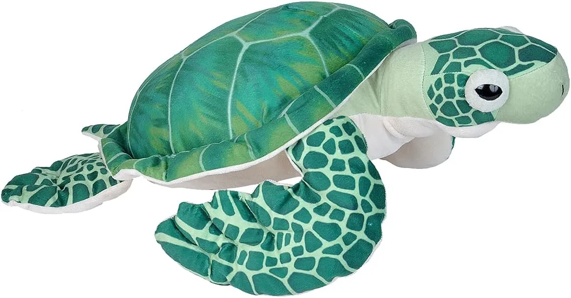 Wild Republic Sea Turtle Plush, Stuffed Animal, Plush Toy, Gifts for Kids, Living Ocean 23 Inches , Green