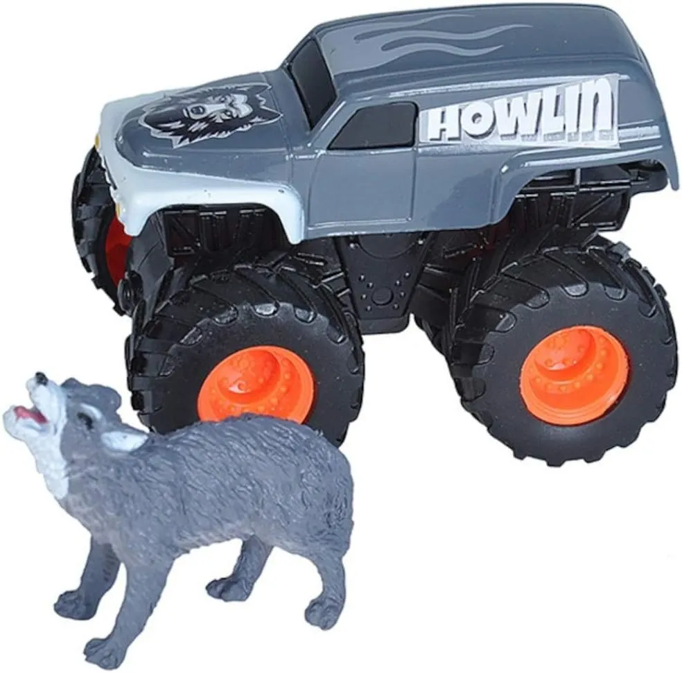 Wild Republic Wolf and Truck, Adventure Gifts for Kids, Imaginative Play Toy, 4"