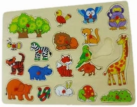 Wild Animals Peg Puzzle
