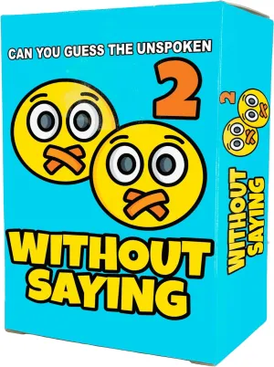 Without Saying 2 – an Exciting Game Night Charades Experience for Families & Adults | Race Against Time, Avoid Off-Limits Words, and Enjoy Hilarious Team Challenges at Every Party