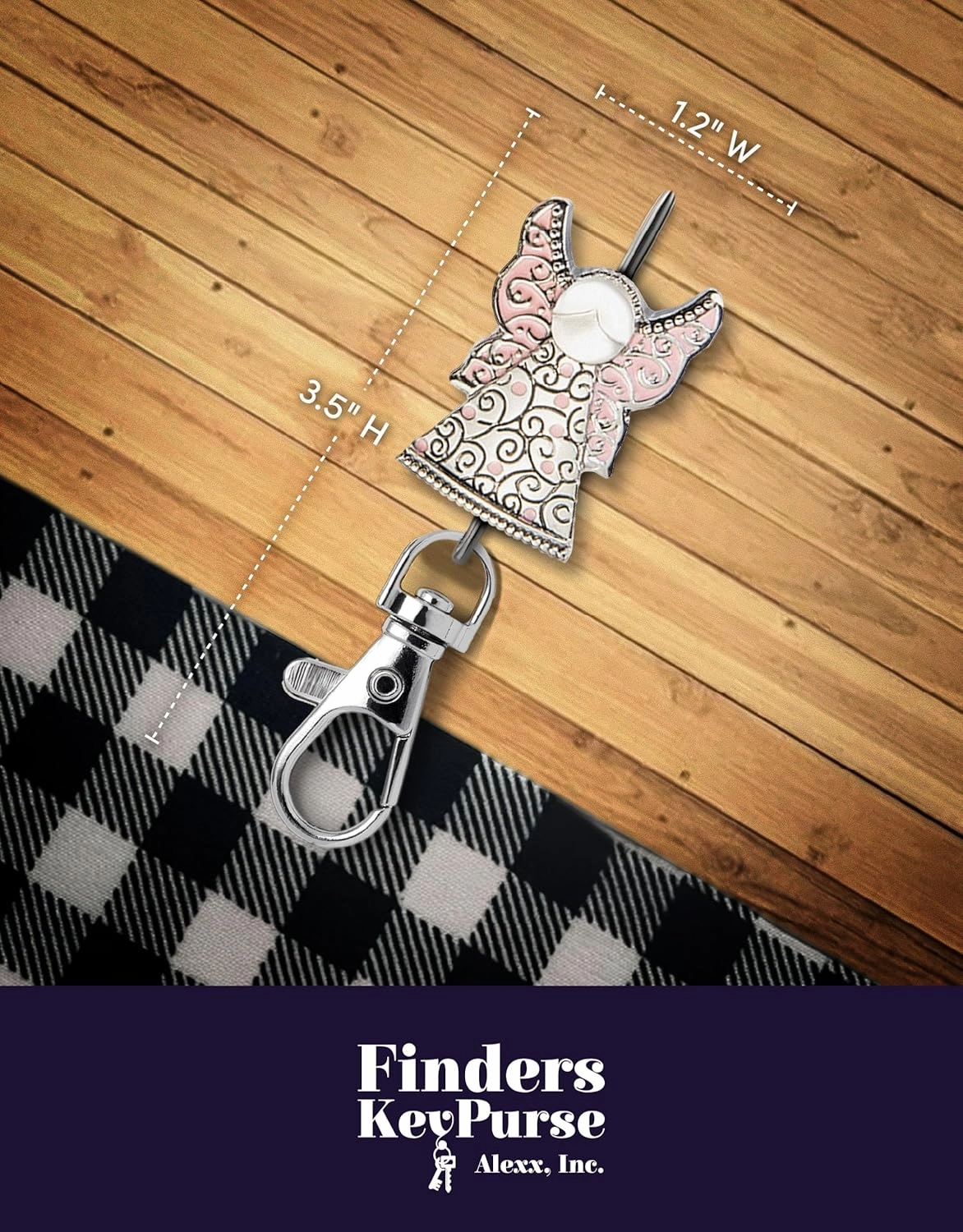 Women’s Bag Charm Key Finder, Car Keychain Hook, Cute Purse Organizer & Tote Bag Accessories, Gifts for Mom - Original
