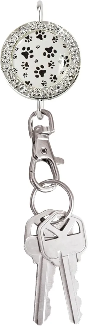 Women’s Bag Charm Key Finder, Car Keychain Hook, Cute Purse Organizer & Tote Bag Accessories, Gifts for Mom - Bling