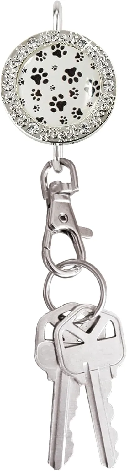Women’s Bag Charm Key Finder, Car Keychain Hook, Cute Purse Organizer & Tote Bag Accessories, Gifts for Mom - Bling