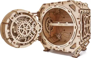 Wood Trick Safe Wooden Model Kit for Adults and Kids to Build - DIY Locker Puzzle Box with Combination - Mechanical - Store Your Precious Items - Heavy Duty Design - 3D Wooden Puzzle