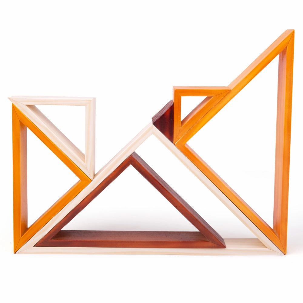 Wooden Stacking Triangles