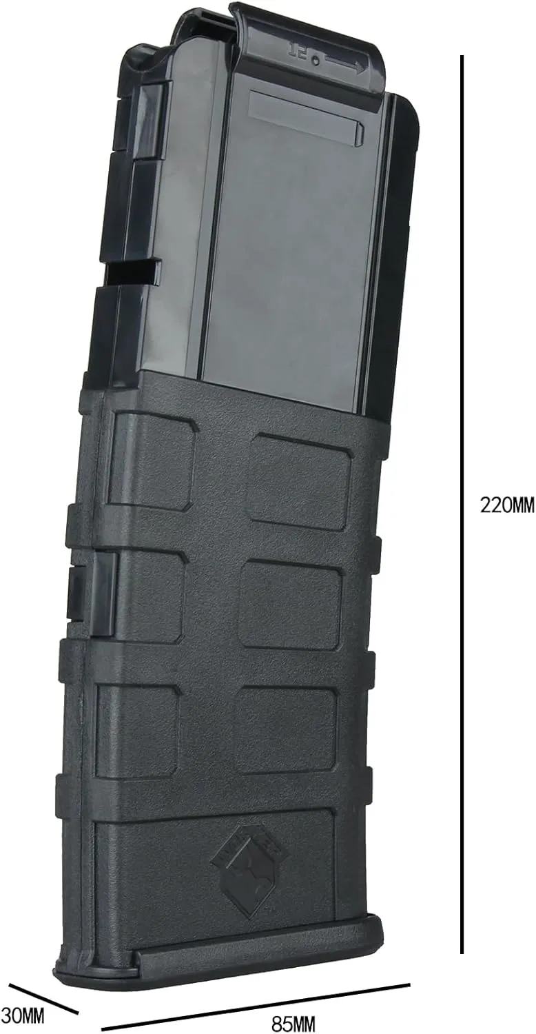 Worker Mod 12-Darts ABS Plastic Magazine Clip Replacement Quick Reload Clip for Nerf N-Strike Elite Toy Blasters