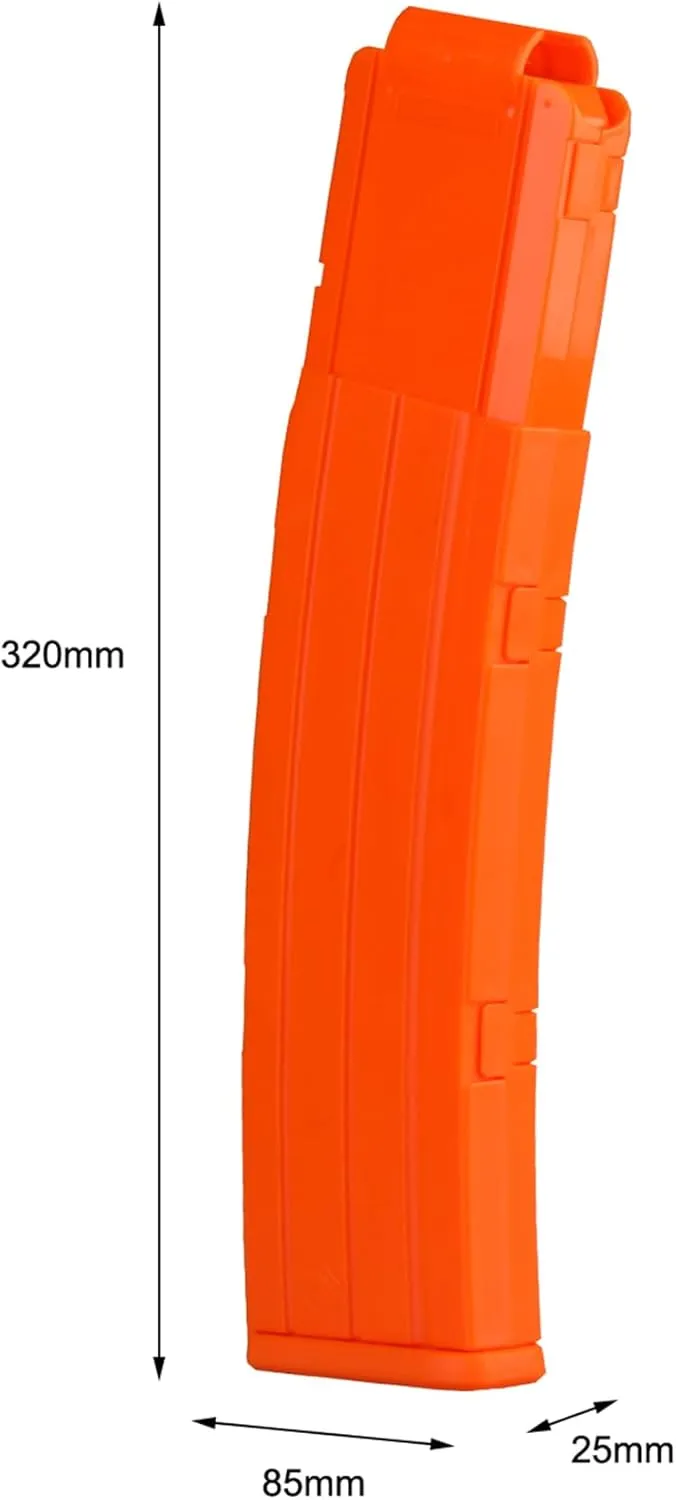 Worker Mod 22-Darts Banana Magazine Clip Replacement ABS Plastic Quick Reload Clip for Nerf N-Strike Elite Toy