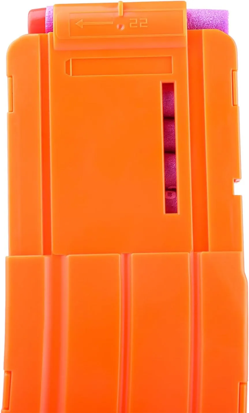 Worker Mod 22-Darts Banana Magazine Clip Replacement ABS Plastic Quick Reload Clip for Nerf N-Strike Elite Toy