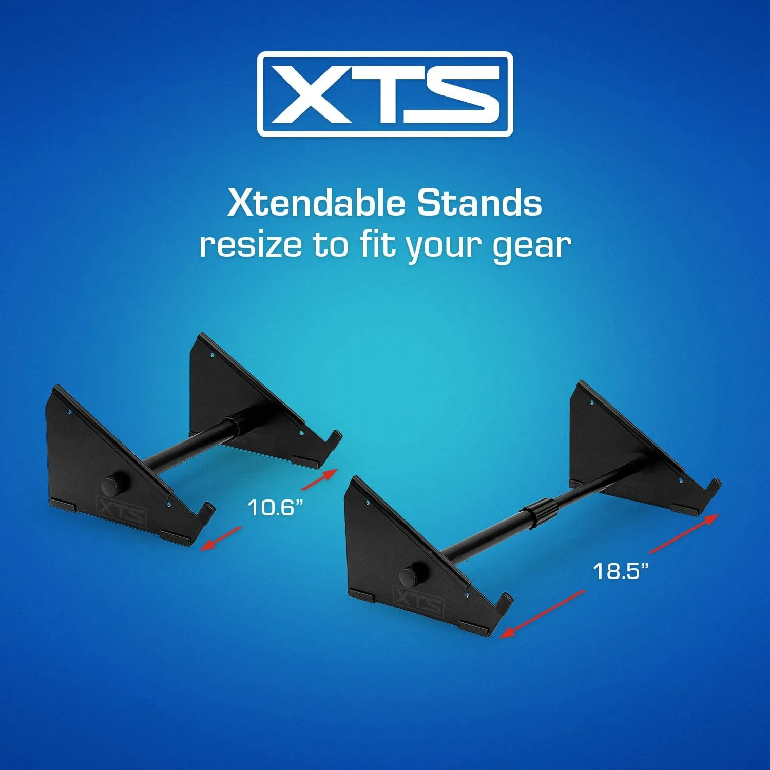 XTS Desktop Stand, Large 10.6" - 18.5" Size For Sampler/Synth/MIDI Controller/Drum Machine, Fits Akai MPC Live 2 / Ableton Push 3 / Native Instruments Maschine and more, by Analog Cases