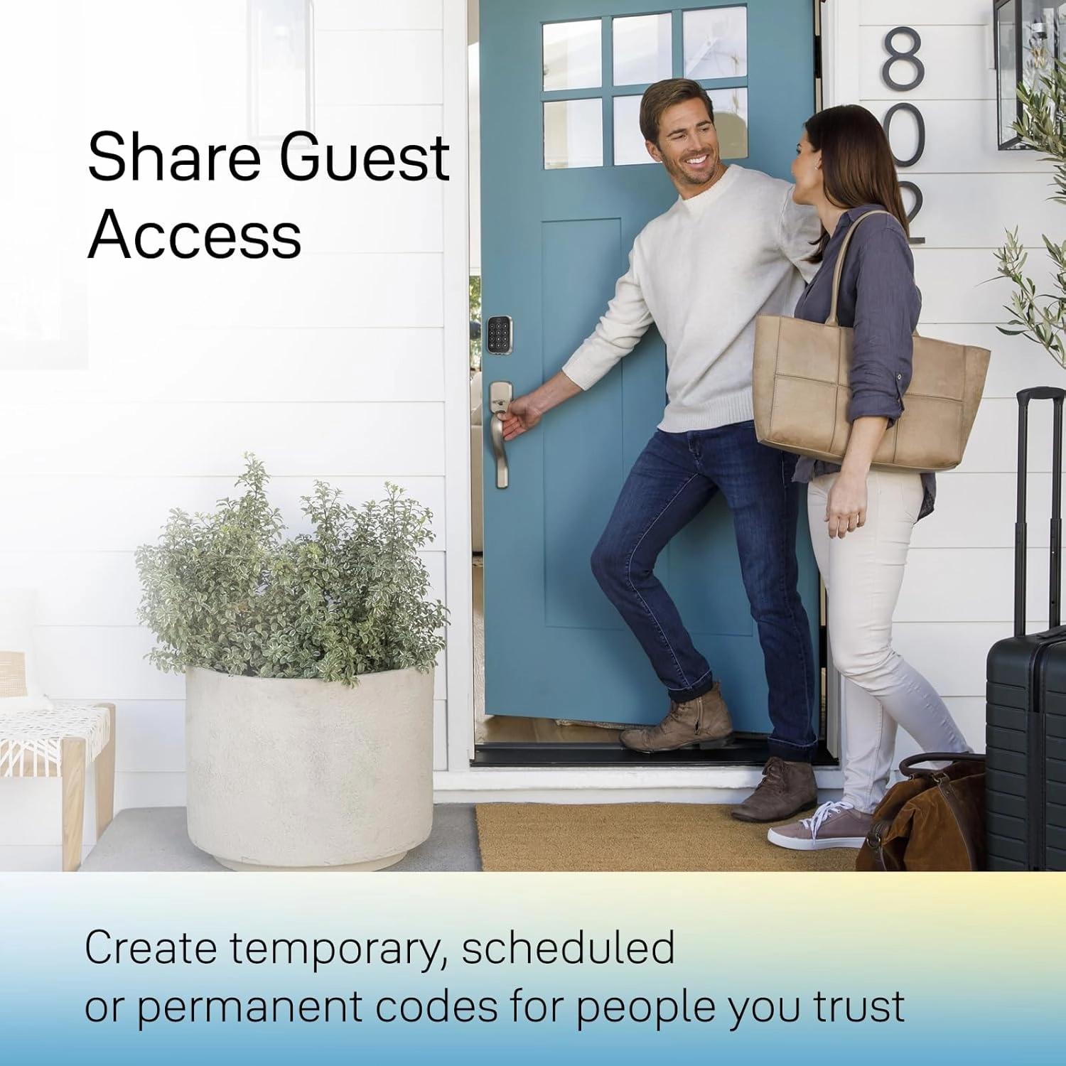 Yale Assure Lock 2 Plus Apple Home Keys, Nickel Keyless Entry Door Lock with Keypad for Code Entry Lock and Auto-Unlock (No Wi-Fi) Remote Access Requires Apple Home Hub via HomeKit, ‎YRD450-N-BLE-619