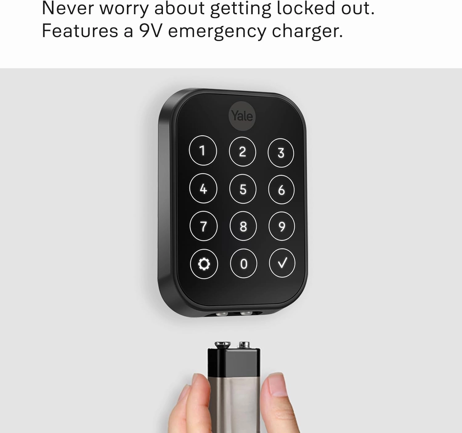 Yale Assure Lock 2 Plus Apple Home Keys, Nickel Keyless Entry Door Lock with Keypad for Code Entry Lock and Auto-Unlock (No Wi-Fi) Remote Access Requires Apple Home Hub via HomeKit, ‎YRD450-N-BLE-619