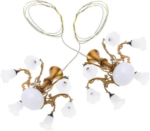 YARNOW Model Chandelier Set Miniature Ceiling Lamp for DIY Mini Houses Micro Landscape Mini Light Craft