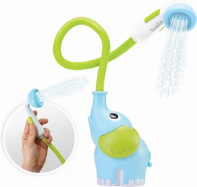 YOOKIDOO - Hand Shower Elephant Blue - Toy for Baby Bath - Bath and Shower Toy - Toy for Babies - Gift for Babies 0 to 2 Years