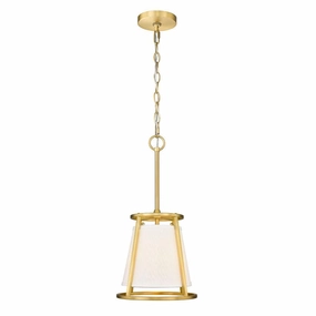Z-Lite Lenyx Rubbed Brass 1 Light Mini Pendant 1935MP-RB
