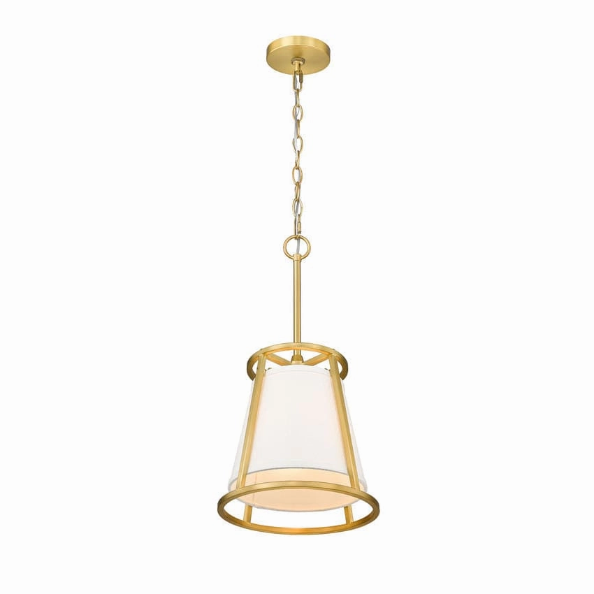 Z-Lite Lenyx Rubbed Brass 1 Light Mini Pendant 1935MP-RB