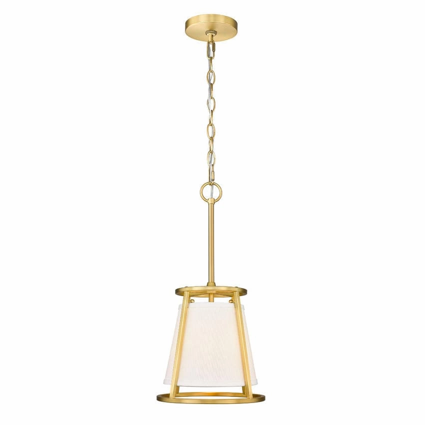Z-Lite Lenyx Rubbed Brass 1 Light Mini Pendant 1935MP-RB