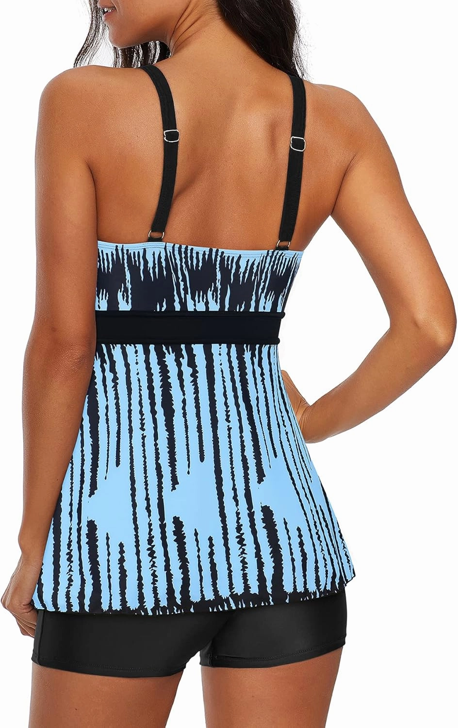 Zando Womens Tankini Bathing Suits Tummy Control Swimsuits Swim Suits for Women 2025 Two Piece Swimsuit Top with Shorts