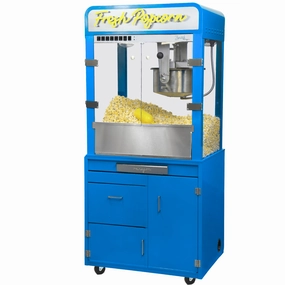 Zenith 48 Oz Large Commercial Popcorn Machine - Blue
