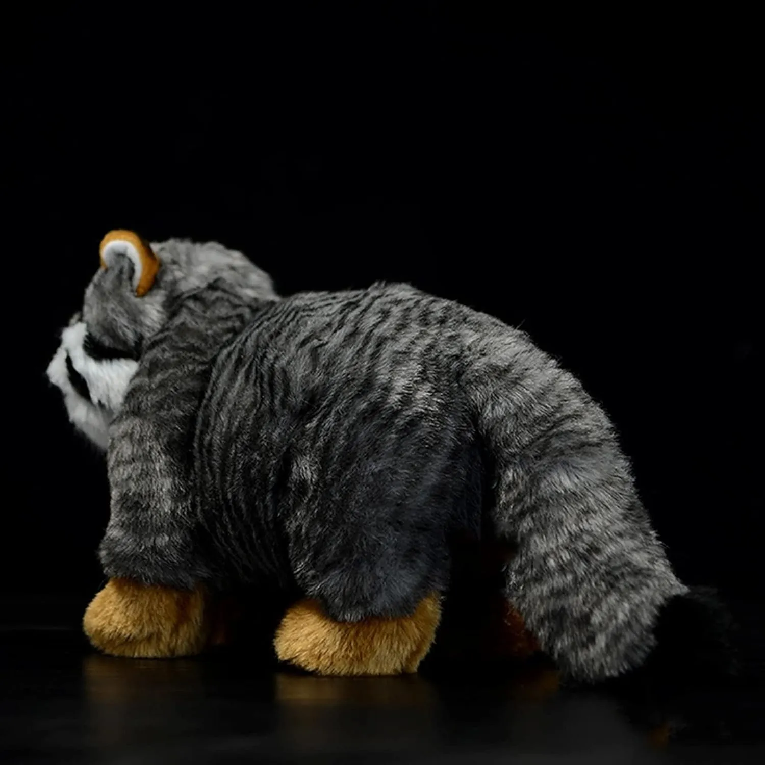 ZHONGXIN MADE Pallas Cat Plush Toy - Simulation 12.6" Soft Realistic Gray Pallas's Cat Stuffed Animals Cute Toys Real Plushie Toy, Unique Plush Gift Collection for Kids