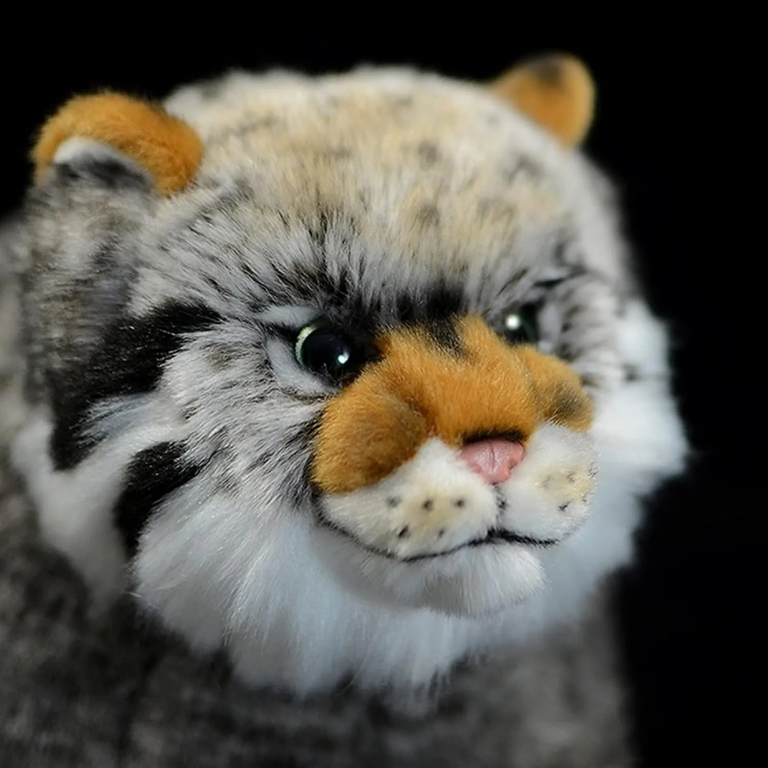 ZHONGXIN MADE Pallas Cat Plush Toy - Simulation 12.6" Soft Realistic Gray Pallas's Cat Stuffed Animals Cute Toys Real Plushie Toy, Unique Plush Gift Collection for Kids