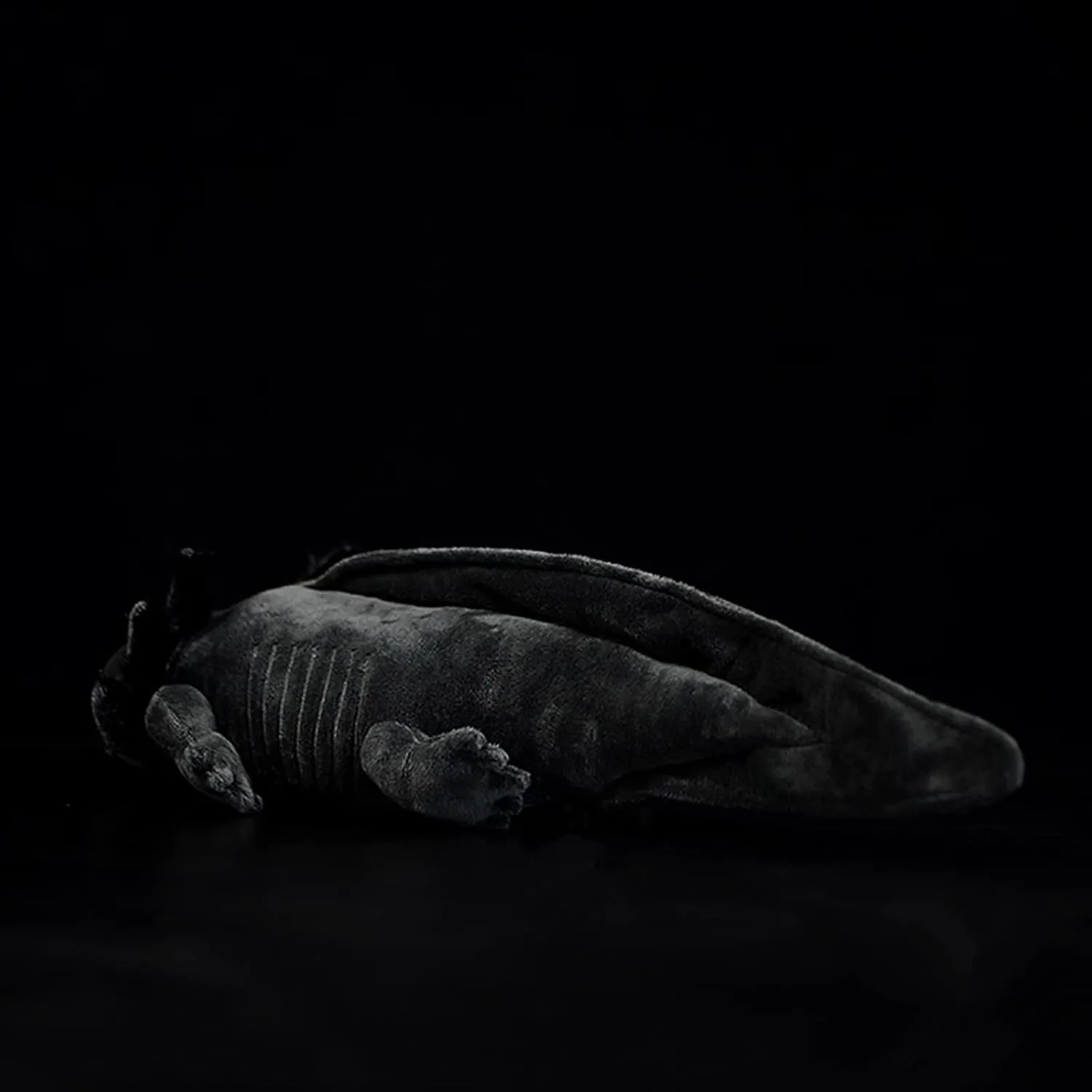 ZHONGXIN MADE Simulation Axolotl Plush Toy - 20" Soft Realistic Gray Axolotl Fish Lizard Creepy Stuffed Animal Cute Gray Reptilian Toy, Unique Plush Gift Collection for Kids